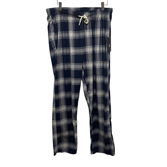 Spyder Other - Spyder Pajama Pants Mens Large Fleece Plaid Sleepwear Lounge Pockets Warm Soft